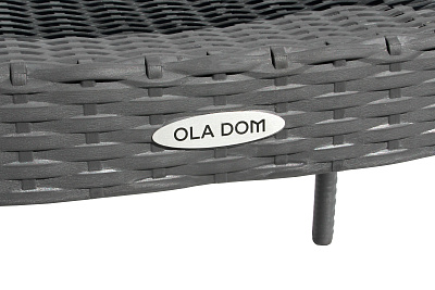 Кресло пластиковое Ola Dom (антрацит)